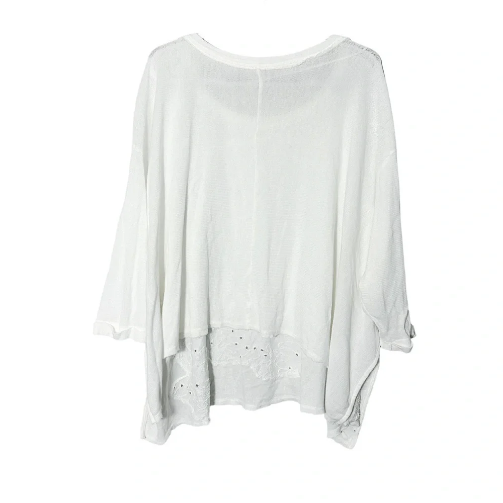 Free People Palm Tree Dreams Oversized Knit Top